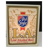 OLD STYLE Light Up Beer Advertising Sign 14.5"h