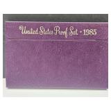 1985 US Mint Proof Set Coins