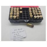 45 ACP 230 Gr Bullet FMJ 38 RDS Reloads