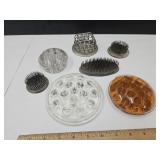 Vintage Glass & Metal Flower Frogs