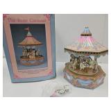 Electronic, Musical Merry Go Round Rose Carousel