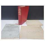 Vintage Book William Shakespheare & Maps