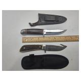 8" Wood Handle & Bone Handle Knives