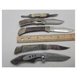 6 Assorted Pocket Knives