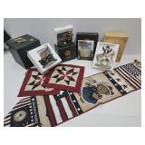 Boyds Bears in Boxes w/Frame, Flags, +