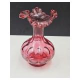 Fenton Mulberry Vase 8 1/4" high