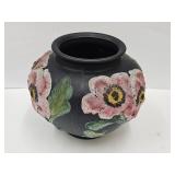 VTG Tiffin Black Glass  5 1/2" HIGH