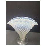 1939 -1956 Fenton Opalescent Hobnail  Fan Vase 8'