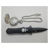 Louis Jourdan Pocket Watch & Pocket Knife