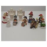 VTG Figurines, Emmit Kelly, Christmas, Angels+