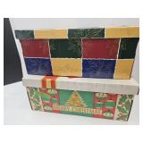 2 Vintage Christmas Ornament Boxes