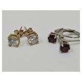 2 Pair 925 Sterling  Silver Earrings