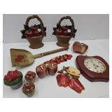 Cast Iron Door Stops & Apple Decor