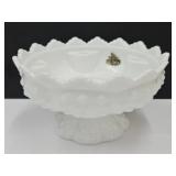 Fenton Hobnail Glass Candle Holder