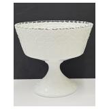Fenton Spanish Lace Compote  6" high