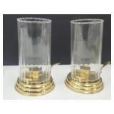 Matching Pair of Candle Holders 7" h