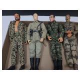 Lot of 4 GI Joe Action Figures 12"