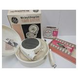 NOS GE Hair Dryer & VTG Perm Rods