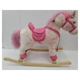 Soft, Pink Rocking Horse WORKS