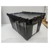 Black Scissor Lid Storage Tote