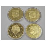 4 Trump Coins See Dates