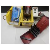 Garage  Items, Brass Water Nozzles, Drill Bits ++