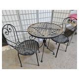 Small Patio Table W 2 Chairs 26'W