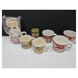 VTG Campbell Soup Doll, Shakers, Mug