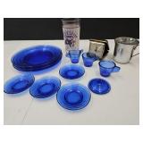 Cobalt Saucers & Minis Derby Glass Aluminium Mug +