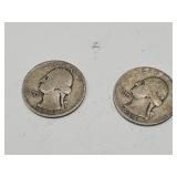 1934-44  Washington Silver Quarter Coins