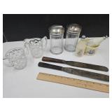 VTG Cake Spatulas Sugar Shakers & Old Spice Mug+
