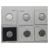 Grandpas Nickels & VF Steel Penny Coin