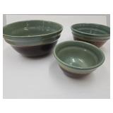3 Pc. Nesting Bowls - Redwing 6"-9 3/4"w