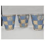 3 MCM Barware Culver Glasses