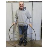 Antique Wagon Wheel 41"