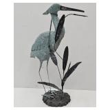 Breat Blue Heron 21" high Garden Decor