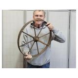 Antique Farm Implement Wheel 20"