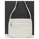 Giani Bernini White Leather  Purse 8.5' Wide
