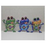 NEW Frog Metal Wall Hangings 8" x 8"