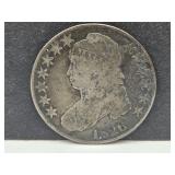 1826 Bust Silv er Half Dollar Coin