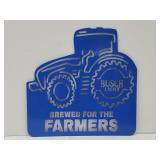 New Metal BUSCH LightSign  BREWED FOR THE FARMERS