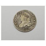 1827 Bust SIlver 10 Cent Coin