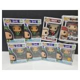 8 FUNKO POPS   Unknown if  Complete