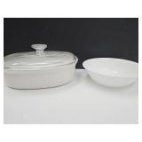 Corning Ware 2.5 QT Dish w Lid & Bowl