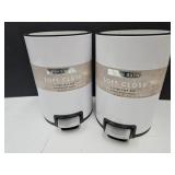 2 Trash Cans w/Step Lid