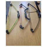 Lot of 3 Youth Compound Bows