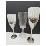 3 SUPER LARGE Stemware