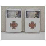 2 NEW 2025 Last Issue Penny Coins D & P