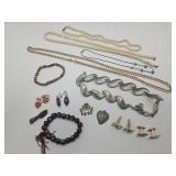 Lot of Nice Costume Jewelry & State Quarters