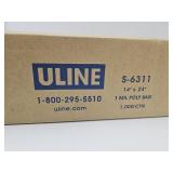 1000  14" x 24" 1 MIL Poly Bags